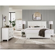 Riverside Furniture Cora Wood 1 Drawer Nightstand in Cloud White & Fog Gray