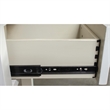 Riverside Furniture Cora Wood 1 Drawer Nightstand in Cloud White & Fog Gray