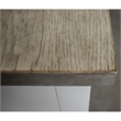 Riverside Furniture Cora Wood 1 Drawer Nightstand in Cloud White & Fog Gray