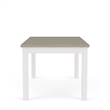 Riverside Furniture Cora Wood Dining Table in Cloud White and Fog Gray