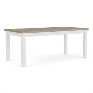 Riverside Furniture Cora Wood Dining Table in Cloud White and Fog Gray