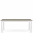 Riverside Furniture Cora Wood Dining Table in Cloud White and Fog Gray