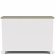 Riverside Furniture Cora Wood Server in Cloud White and Fog Gray
