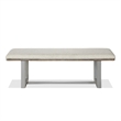 Riverside Furniture Intrigue Upholstered Wood Dining Bench in Tan Hazelwood
