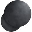 Riverside Furniture Declan Aluminum Round Nesting Coffee Table in Charcoal