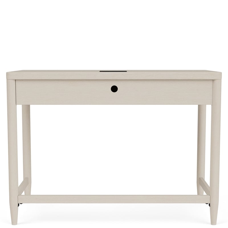 Riverside Furniture Maren Writing Desk in Sand Wood White