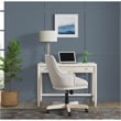 Riverside Furniture Maren Writing Desk in Sand Wood White