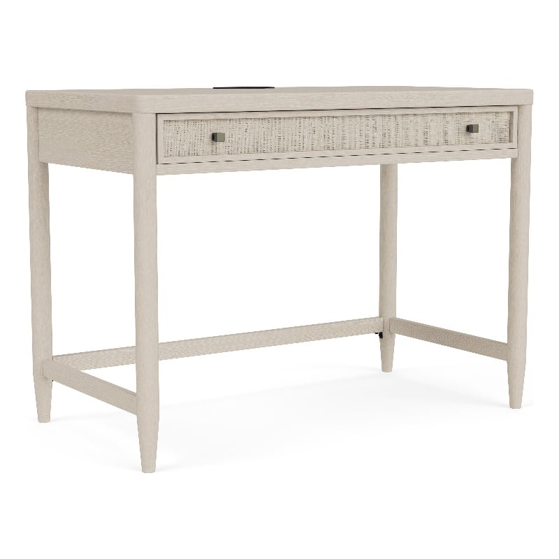 Riverside Furniture Maren Writing Desk in Sand Wood White