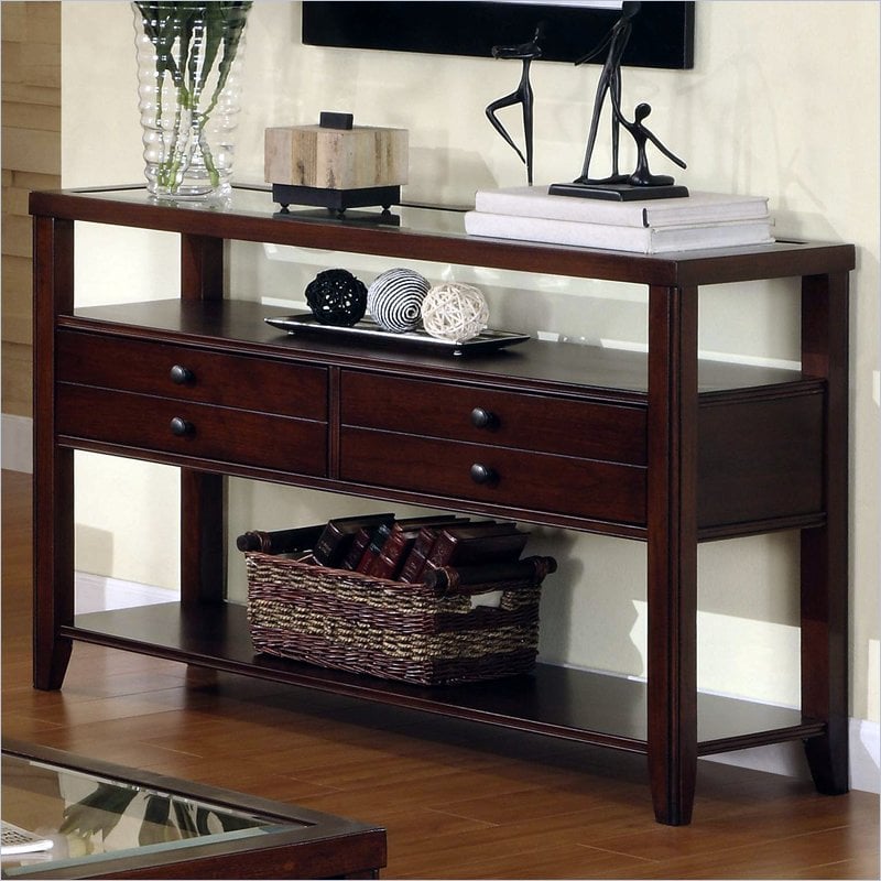 Avenue Sofa Table in Dark Cherry 61015