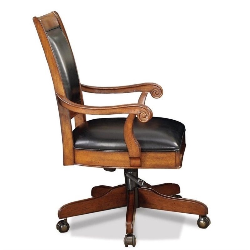 Riverside Furniture Cantata Desk Office Chair in Burnished Cherry 4925