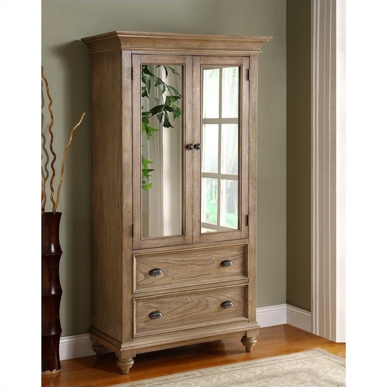 Riverside Furniture Coventry Armoire in Driftwood 32463