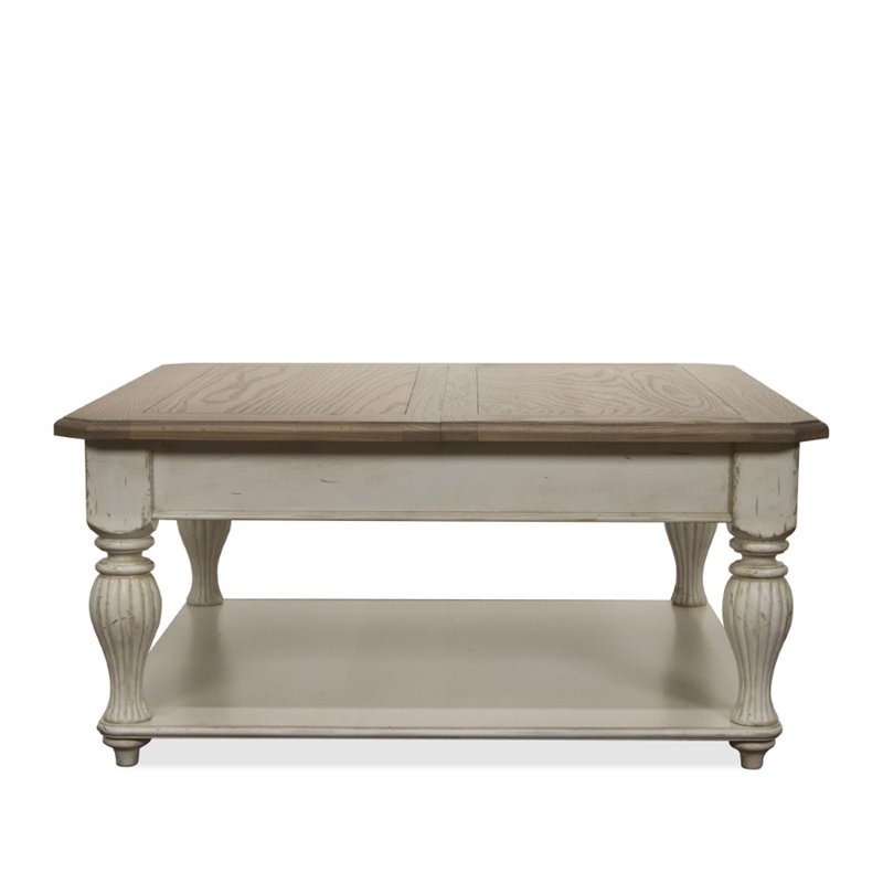 Riverside Coventry Two Tone Lift Top Square Coffee Table 32501