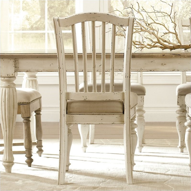 River Furniture MixNMatch Dining Chair in Dover White 36456