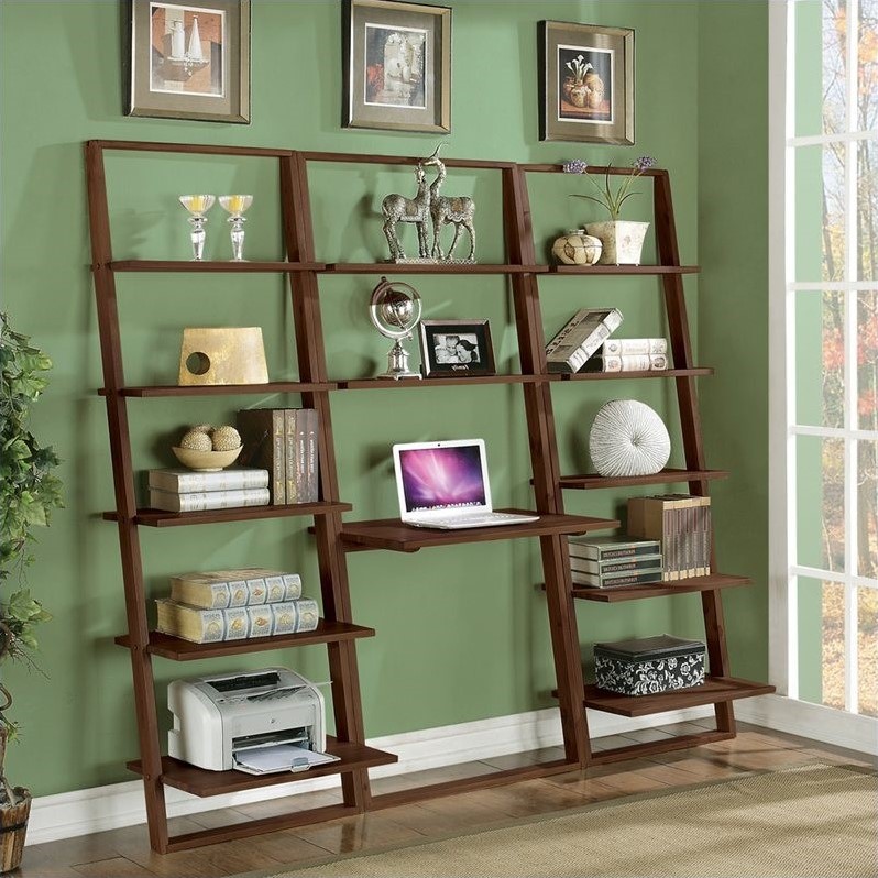 Riverside Furniture Lean Living Leaning Desk in Burnished Brownstone