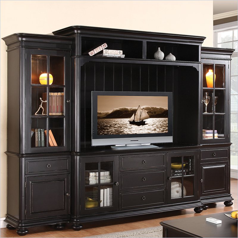  Point TV Entertainment Center in Pepper Black by Riverside Furniture