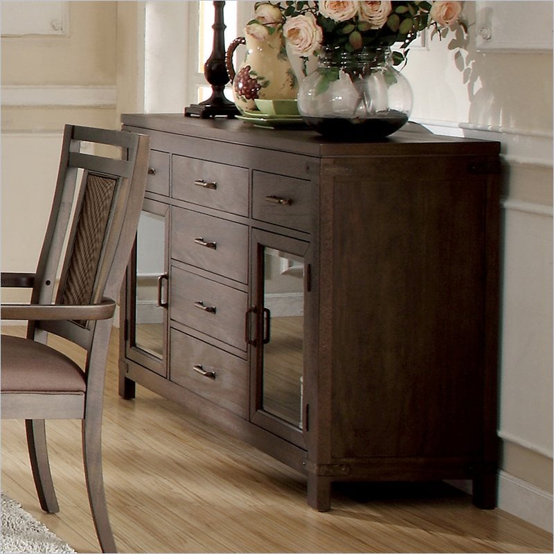 Riverside Furniture Promenade Buffet in Warm Cocoa   84556