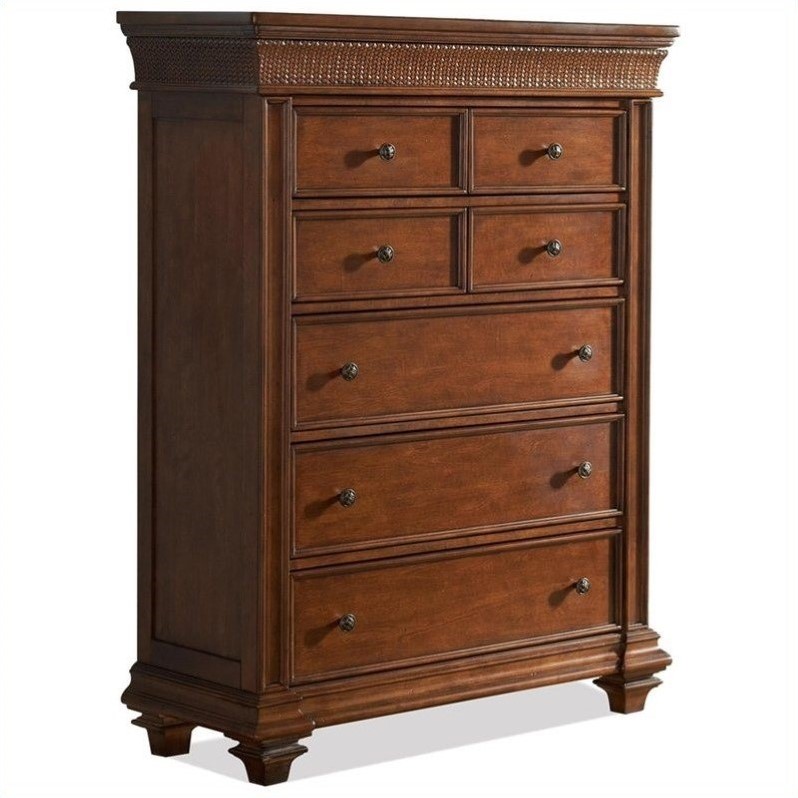 Riverside Furniture Windward Bay Chest in Warm Rum - 42865