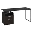 Computer Desk Home Office Laptop Storage Drawers 60