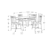 Dining Table Set 5pcs Set Small 40