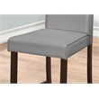 Dining Chair Set Of 2 Upholstered Kitchen Dining Room Pu Leather Look Grey