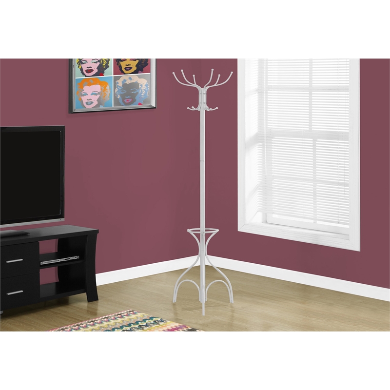 Coat Rack Hall Tree 12 Hooks Entryway 70