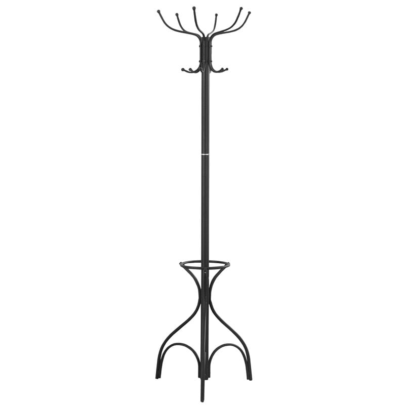 Coat Rack Hall Tree 12 Hooks Entryway 70
