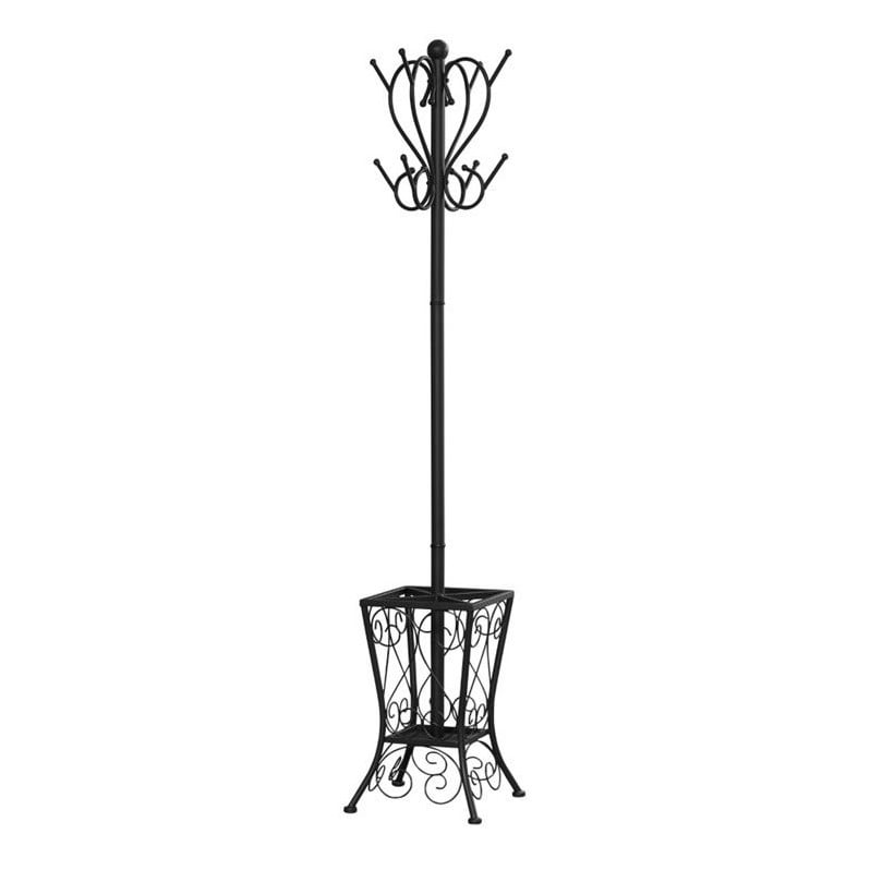Coat Rack Hall Tree 8 Hooks Entryway 71