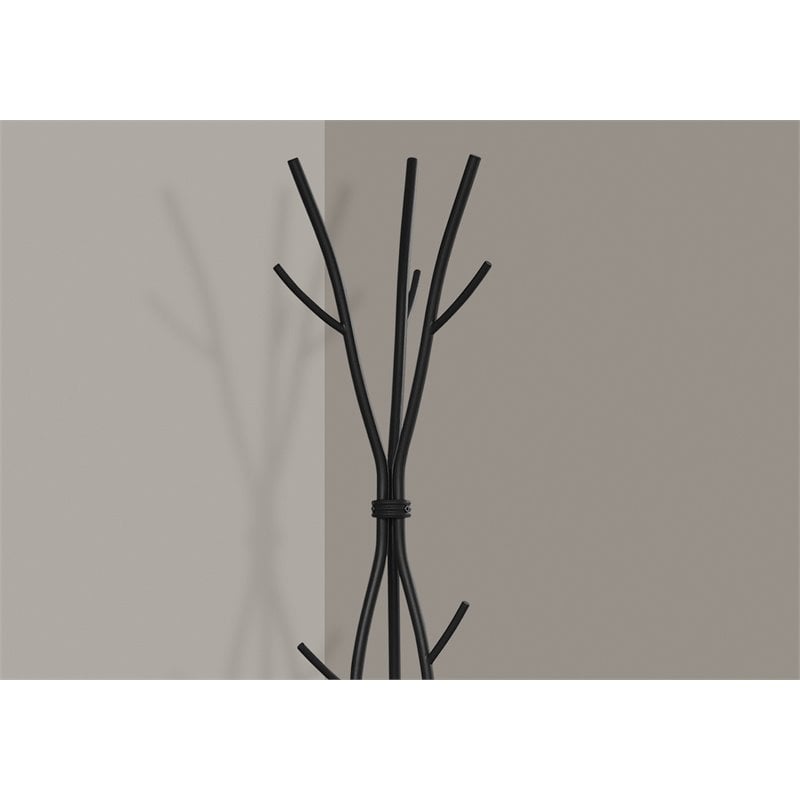 Monarch Metal Coat Rack in Hammered Black Cymax Business