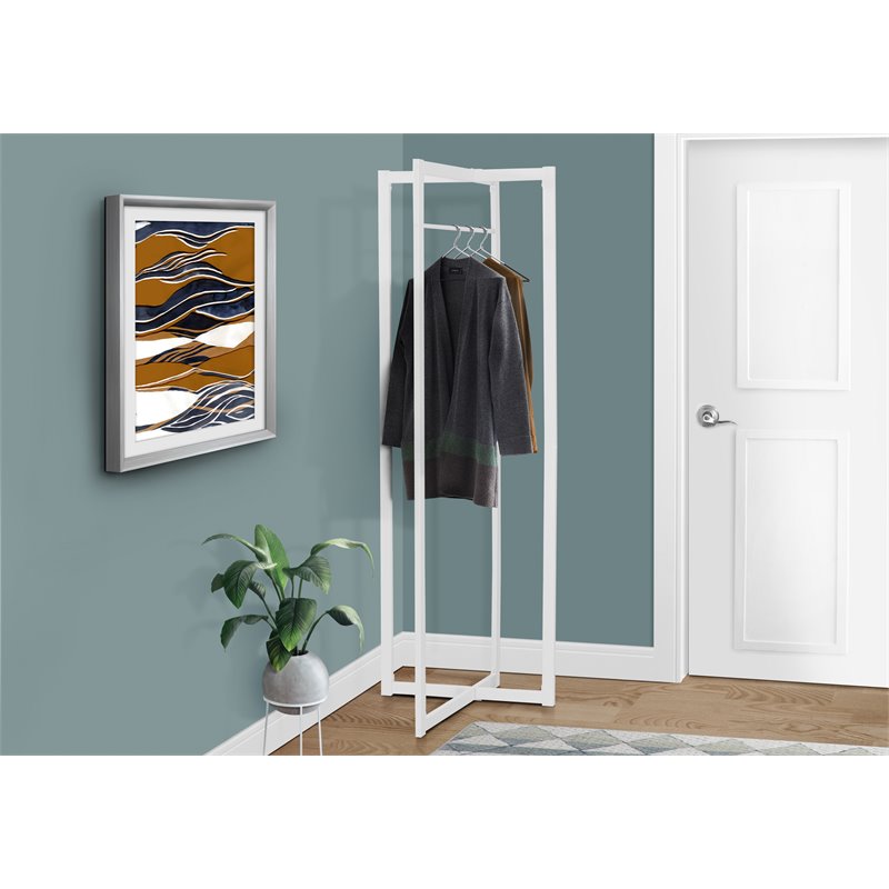 Coat Rack Hall Tree Hanging Bar Entryway 72