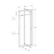 Coat Rack Hall Tree Hanging Bar Entryway 72