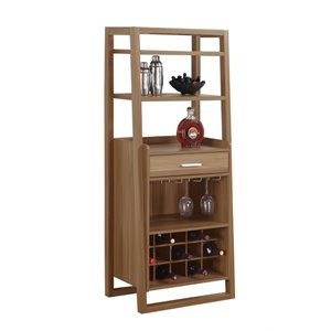 Ladder Style Home Bar in Walnut