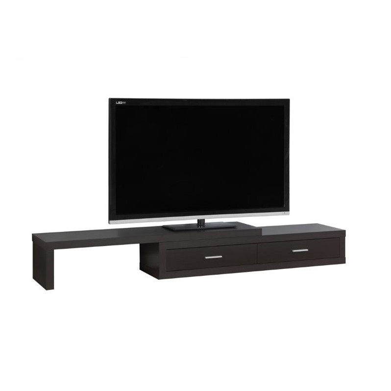 Expandable TV Stand in Cappuccino I 2678