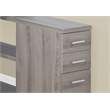 Computer Desk Home Office Corner L Shape Work Laptop Metal Brown