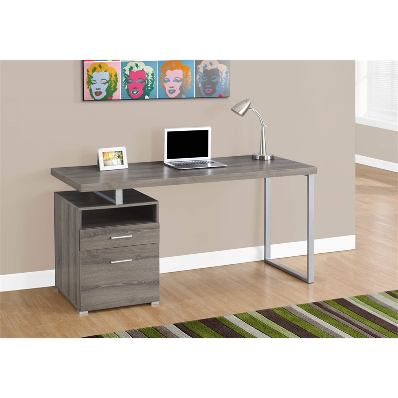 Computer Desk Home Office Laptop Storage Drawers 60