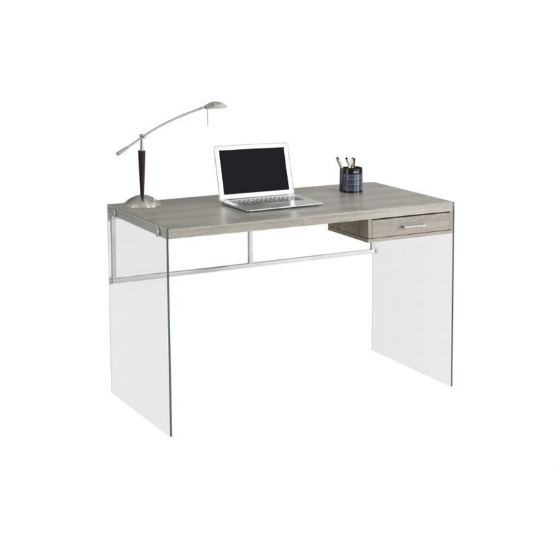 Monarch 48 Computer Desk In Dark Taupe I 7207 Monarch 48 Computer Desk In Dark Taupe