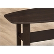 Table Set 3pcs Set Coffee End Side Wood Accent Table Laminate Espresso Brown