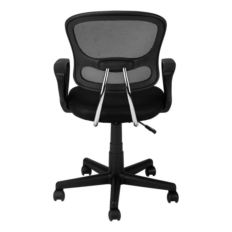 Office Chair Swivel Ergonomic Armrests Work Juvenile Metal Black