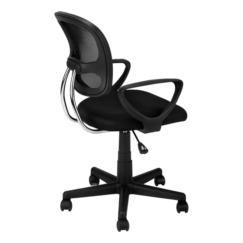 Office Chair Swivel Ergonomic Armrests Work Juvenile Metal Black