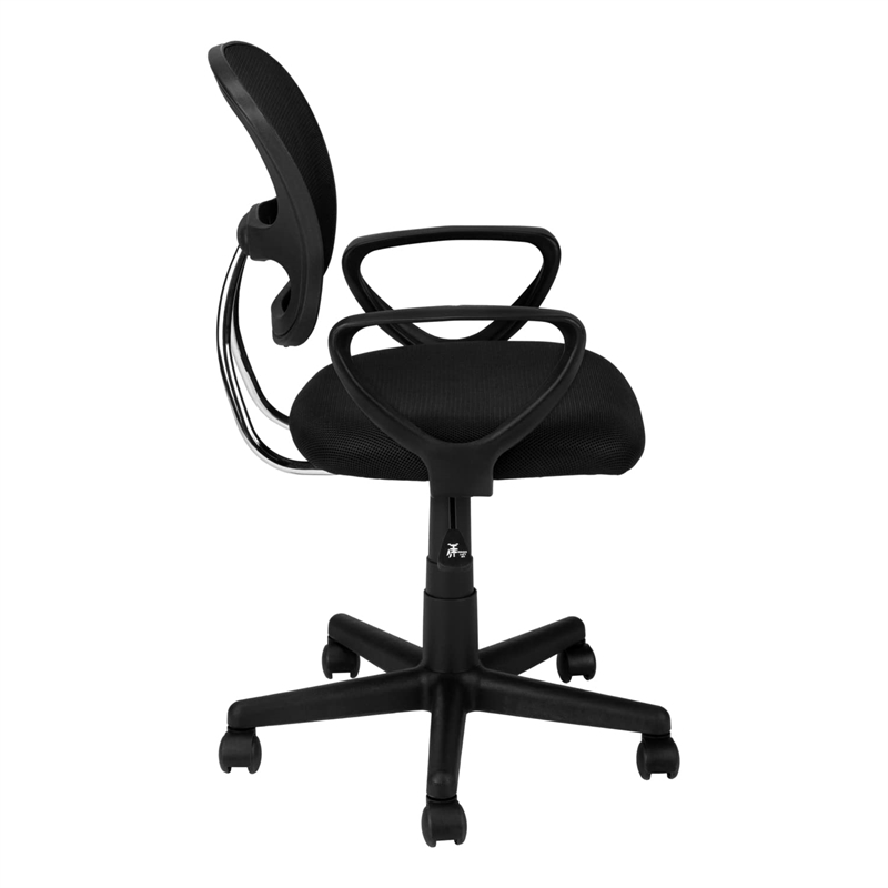 Office Chair Swivel Ergonomic Armrests Work Juvenile Metal Black