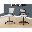 Office Chair Swivel Ergonomic Armrests Work Juvenile Metal White