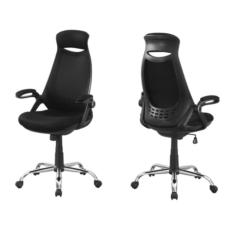 Monarch Adjustable High Back Office Chair in Black Cymax Business