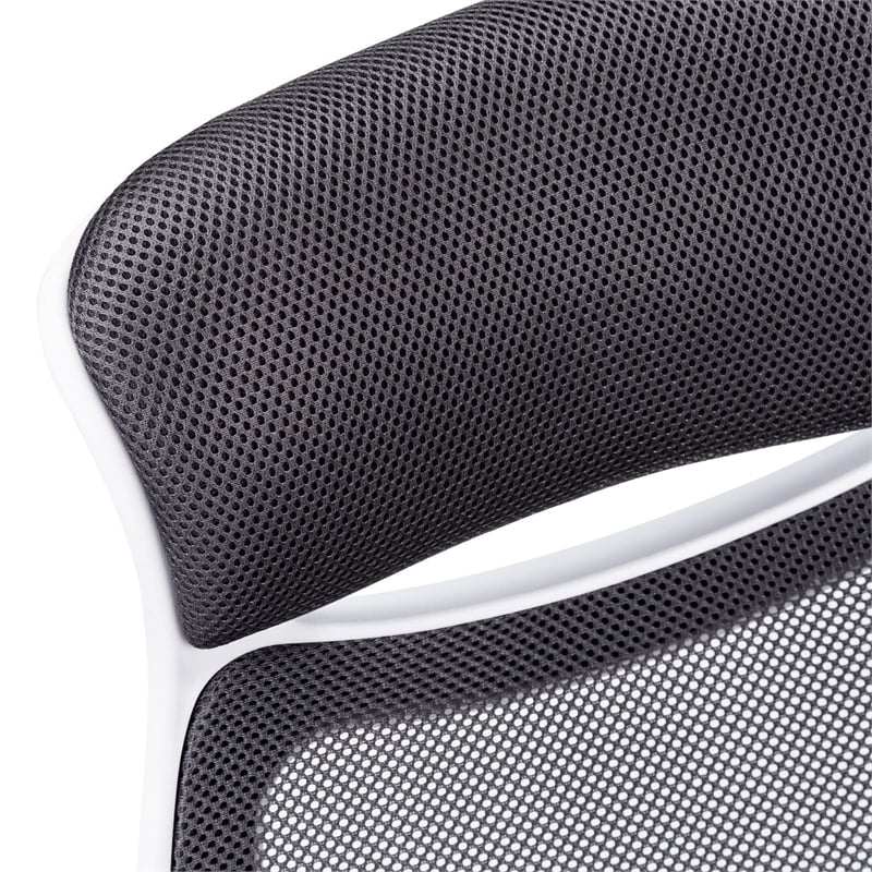 Office Chair Swivel Ergonomic Armrests Computer Desk Work Metal White