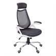 Office Chair Swivel Ergonomic Armrests Computer Desk Work Metal White