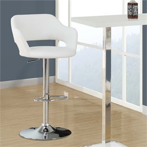 mer-720 adjustable faux leather swivel bar stool (a)