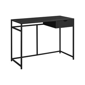 Computer Desk Home Office Laptop Storage Drawer 42&quotL Work Metal Black