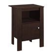 Accent Table Side End Nightstand Lamp Storage Bedroom Laminate Brown