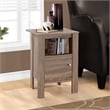 Accent Table Side End Nightstand Lamp Storage Bedroom Laminate Brown