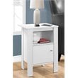 Accent Table Side End Nightstand Lamp Storage Bedroom Laminate White