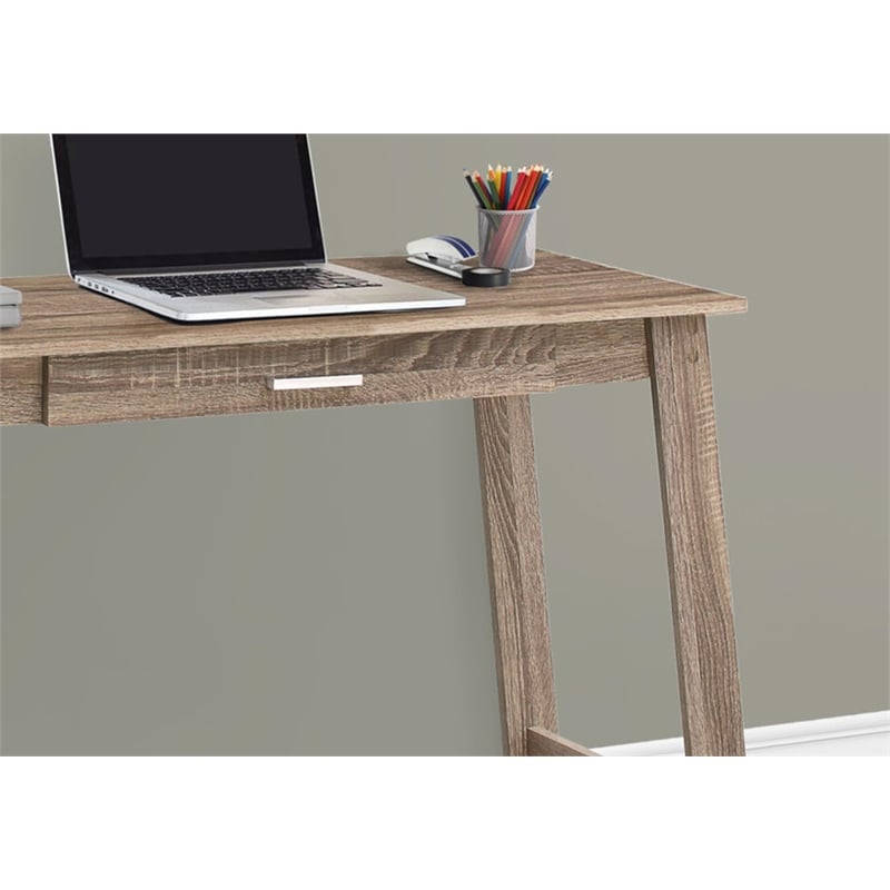 Computer Desk Home Office Laptop Storage Drawers Work Laminate Brown