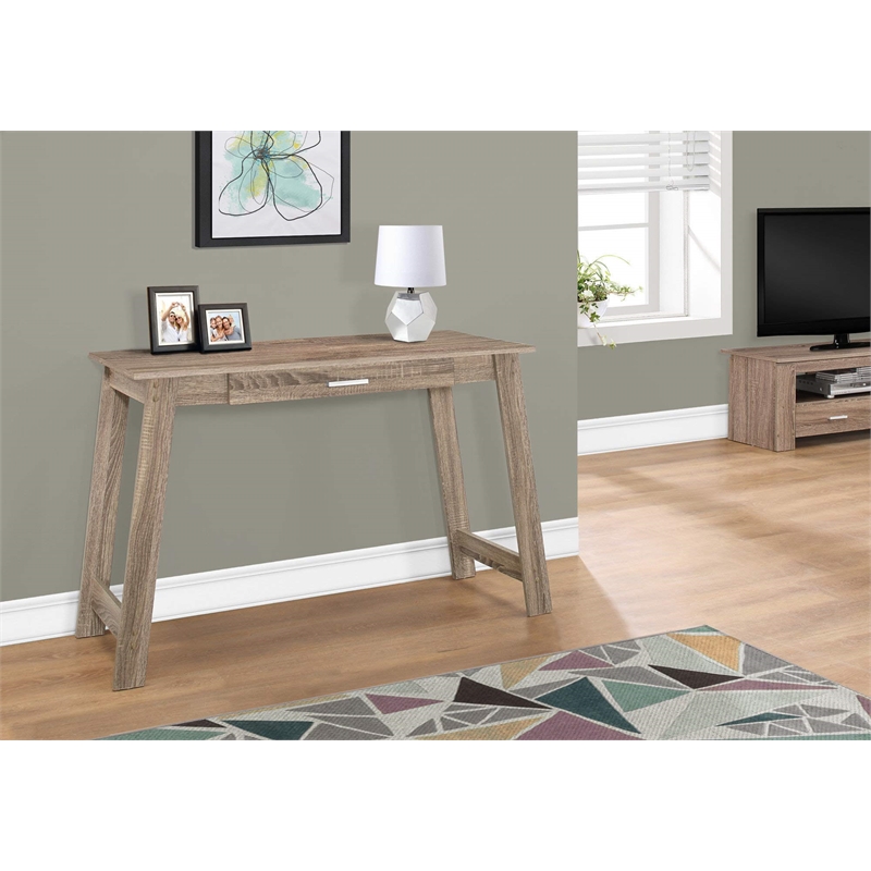 Computer Desk Home Office Laptop Storage Drawers Work Laminate Brown